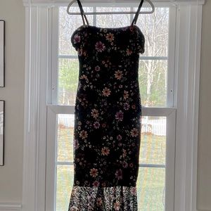 Off-The-Shoulder Lace Midi Dress - Guess